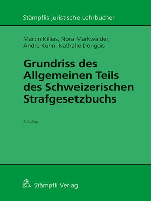 cover image of Grundriss des Allgemeinen Teils des Schweizerischen Strafgesetzbuchs